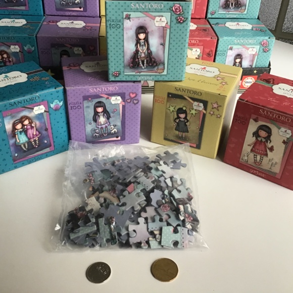 5 COLLECTABLE PUZZLES - SANTORO London GORJUSS -100 pieces each - Picture 13 of 15